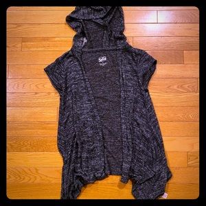 Justice hooded sweater vest